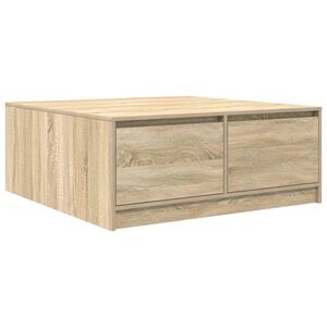 vidaXL stol za kavu s ladicama sonoma hrast 100x100x40 cm