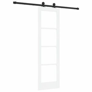 vidaXL Klizna vrata ORKDAL Bijela i crna 61 x 198,5 cm