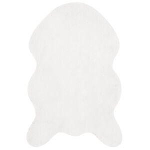 vidaXL Faux Rabbit Fur Rug Olite Bijelo 50 x 80 cm Poliester