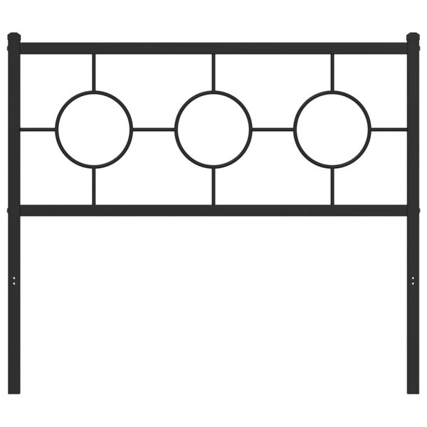 vidaXL Metalno uzglavlje crno 100 cm