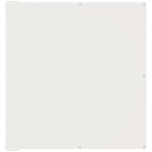 vidaXL Balcony ekran Bijeli 110 x 1000 cm Oxford tkanina