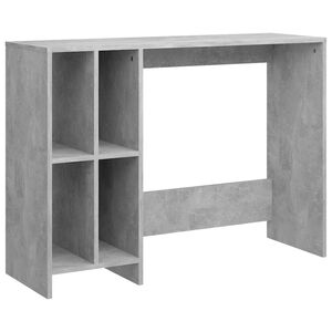 vidaXL Stol za prijenosno računalo boja betona 102,5x35x75 cm drveni