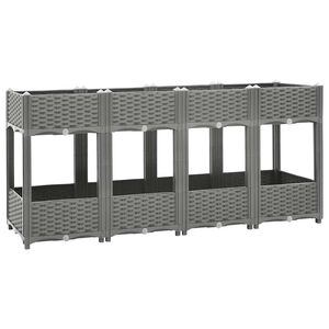 vidaXL Povi&scaron;ena gredica 160x40x71 cm od polipropilena
