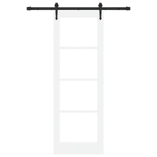 vidaXL Klizna vrata ORKDAL Bijelo 73,5 x 211 cm Drvo i metal