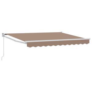 vidaXL Povlačivi tende Sivosmeđa 4 x 2 m 100% Poliester i Aluminij