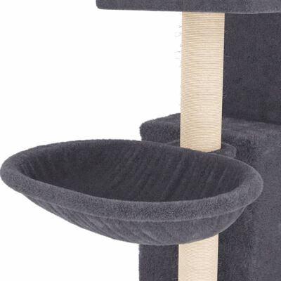vidaXL Penjalica za mačke sa stupovima za grebanje tamnosiva 83 cm
