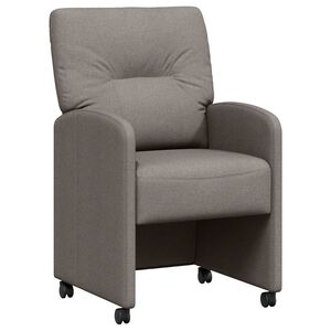 vidaXL Blagovačke stolice s kotačima 2 pcs Sivo-smeđa 57 x 67 x 95 cm