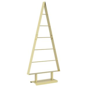 vidaXL Metalna božićna jelka KUOPIO 90 cm Čelik Zlatno