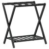 vidaXL Stalak za prtljagu crni 68 x 38 x 58 cm od bambusa