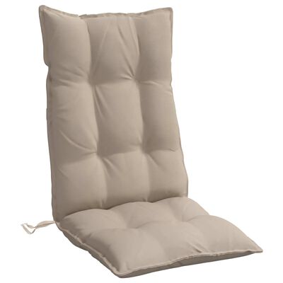 vidaXL Jastuci za stolicu s visokim naslonom 2 kom smeđesivi tkanina