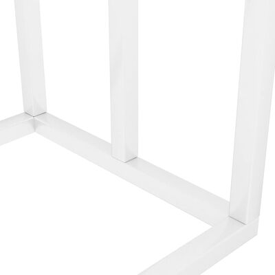 vidaXL Samostojeći stalak za ručnike bijeli 48 x 24 x 79 cm željezni