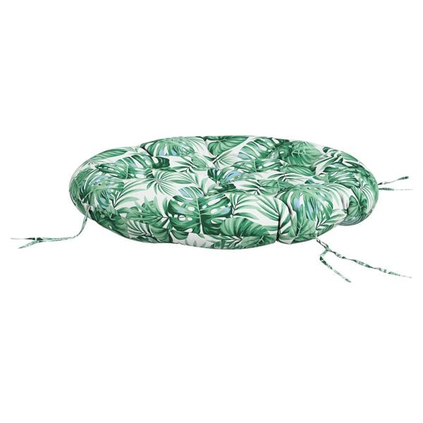 vidaXL Okrugli jastuk s uzorkom li&scaron;ća &Oslash; 100 x 11 cm od tkanine Oxford