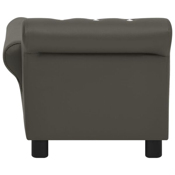vidaXL Sofa za pse tamnosiva 83 x 45 x 42 cm od umjetne kože