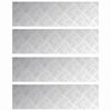 vidaXL Stepenica 4 kom. 70 x 20 cm Srebrno Aluminij Pravokutni