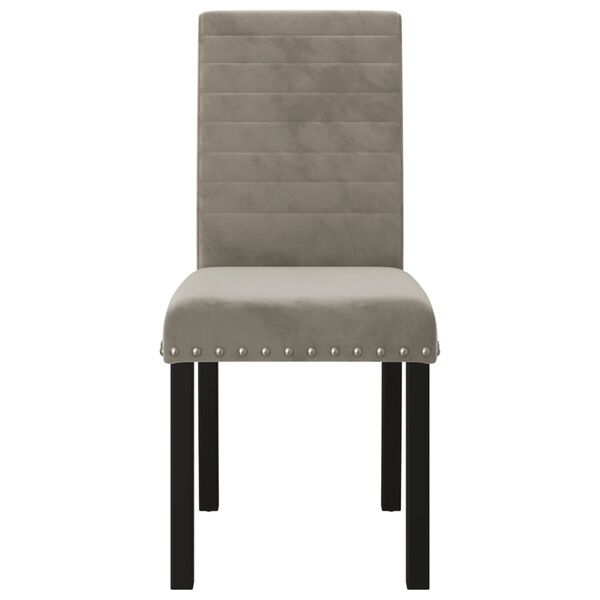 vidaXL Blagovaonske stolice 4 kom svjetlosive bar&scaron;unaste