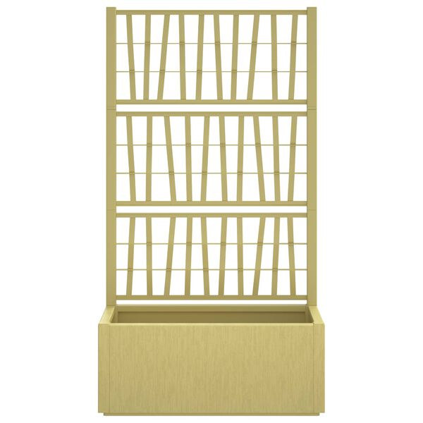 vidaXL Vrtni saksija s re&scaron;etkom Zelena 80 x 36 x 140 cm PP