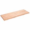 vidaXL Zidna polica svjetlosmeđa 140x50x(2-4) cm obrađena hrastovina
