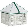 vidaXL 4-panelni ogradni igrali&scaron;te za pse s krovom 60 x 60 x 82 cm