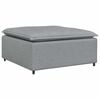 vidaXL Modularni kauč s podnožjem, svijetlo sivi 100x100x48 cm