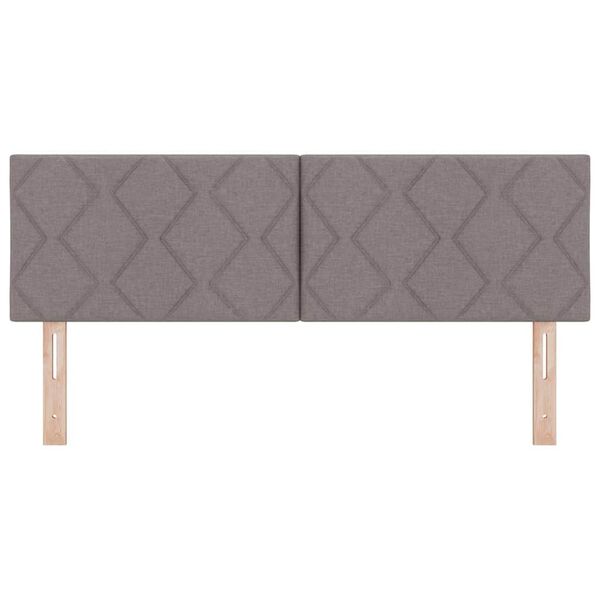 vidaXL Uzglavlje od tkanine s uzglavljem Sivo-smeđa 144 cm tkanina