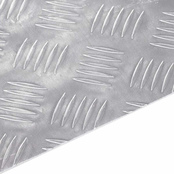 vidaXL Stepenica Pravokutni 4 pcs Srebrno 50 x 30 cm Aluminij