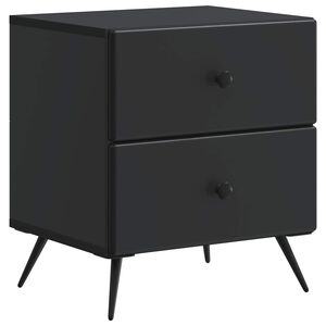 vidaXL Noćni ormar Crna 43 x 34,5 x 47,5 cm Konstruirano drvo