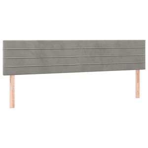 vidaXL Uzglavlja svjetlosiva 180x5x78/88 cm bar&scaron;unasta