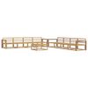 vidaXL Set vanjskih sofa 9 pcs Bijela 79 x 79 x 37 cm