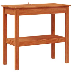 vidaXL Konzolna stolica Vosak Smeđa 80 x 40 x 75 cm Masivna borovina