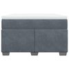 vidaXL Krevet box spring s madracem tamnosivi 120 x 190 cm bar&scaron;un