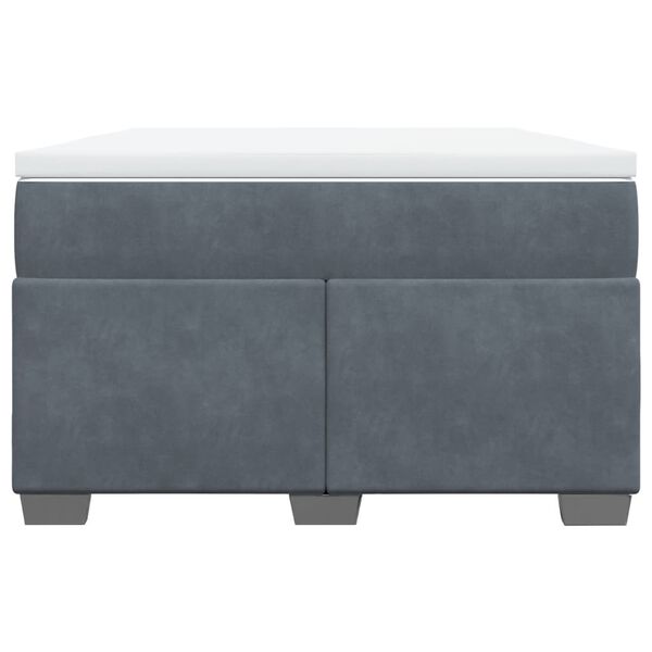 vidaXL Krevet box spring s madracem tamnosivi 120 x 190 cm bar&scaron;un