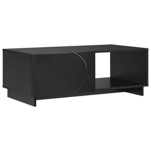 vidaXL Stolić za kavu Crna 95 x 50,5 x 35 cm Konstruirano drvo
