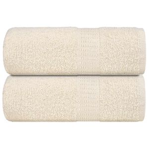 vidaXL Ručnici za pranje FROGN 2 kom. krem 30x30 cm 360 g/m&sup2;