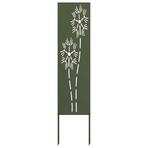 vidaXL Privatnost u vrtu Rezbarija Maslinovo zelena 32 x 140 cm