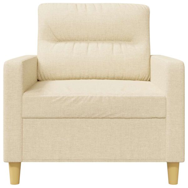 vidaXL Fotelja krem 60 cm Tkanina