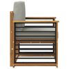 vidaXL Set vanjskih sofa s jastukom Prirodna 71 x 63 x 73 cm