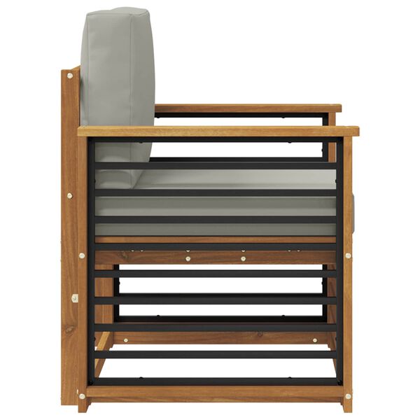 vidaXL Set vanjskih sofa s jastukom Prirodna 71 x 63 x 73 cm