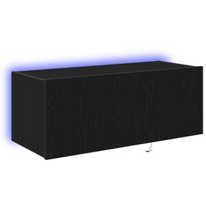 vidaXL TV zidni ormar Crni hrast 80 x 35 x 31 cm Konstruirano drvo