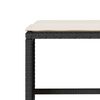 vidaXL 6-dijelni set vrtnih sofa s jastucima crni od poliratana