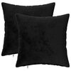 vidaXL Presvlaka za jastuk 2 pcs HEERLEN Crna 30 x 30 cm Flanel