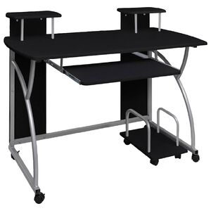 vidaXL Stol za računalo crni 110 x 52 x 88,5 cm od konstruiranog drva
