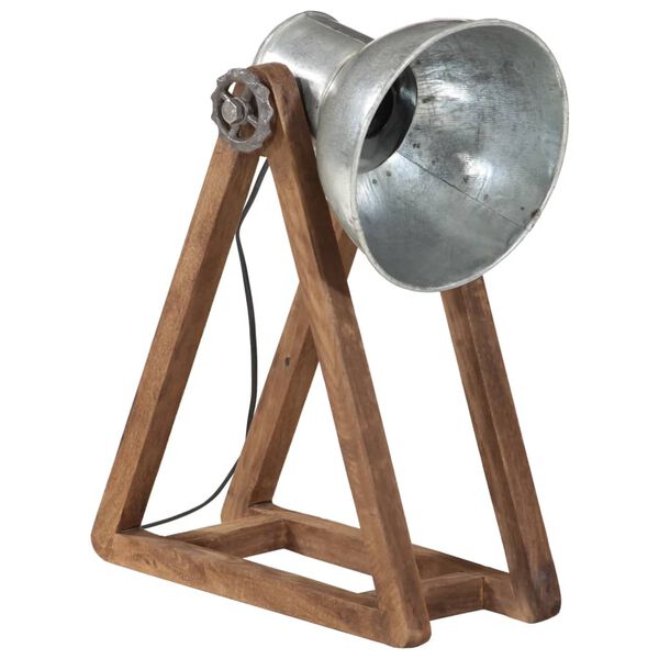 vidaXL Stolna svjetiljka 25 W vintage srebrna 30x17x40 cm E27