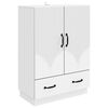 vidaXL Kreveta Bijela 66 x 34,5 x 92 cm Konstruirano drvo