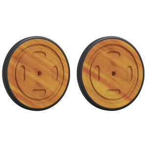 vidaXL Prostorni kotači s kotačem 2 kom. Smeđa 20.5 x 20.5 x 2 cm