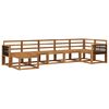 vidaXL Set vanjskih sofa 7 pcs Prirodna Čvrsto drvo akacije