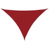 vidaXL Jedro protiv sunca od tkanine trokutasto 3 x 3 x 4,24 m crveno
