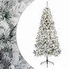 vidaXL Umjetno božićno drvce s nogom 210 cm 300 LED lampica