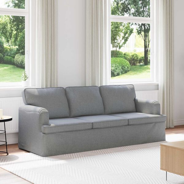 vidaXL Sofa Svijetlo siva 201 x 80 x 85 cm tkanina