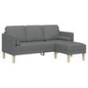 vidaXL Set sofe Tamno siva 173 x 131 x 67 cm Poliester