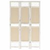 vidaXL Sobna pregrada s 3 panela krem 105 x 165 cm od tkanine
